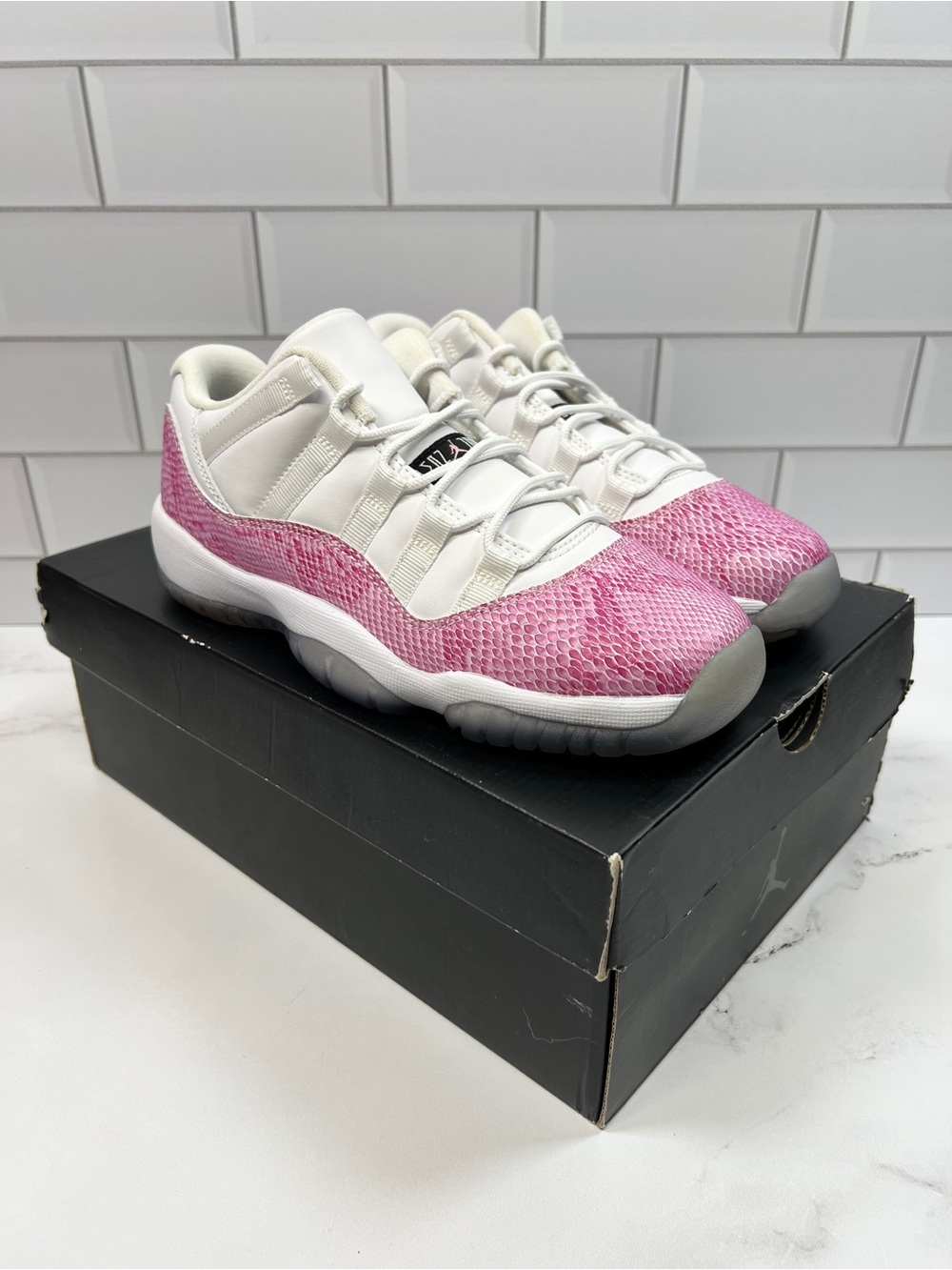 Nike Retro Air Jordan 11s 11 Low Pink Snakeskin